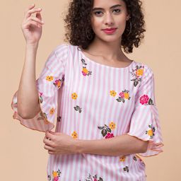 Hive91 Floral Print Bell Sleeve Top-image-22