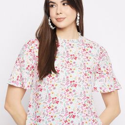 Mayra Floral Print Bell Sleeve Top-image-72