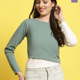 Fabflee Pack Of 2 Colourblocked Long Sleeve Top-image-43