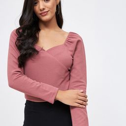 Kibo Women Sweetheart Neck Crop Top-image-44
