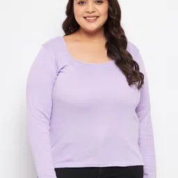 CLORA CREATION Log Sleeves Ribbed Top-48