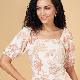 Honey by Pantaloons Floral Printed Puff Sleeves Top-image-68