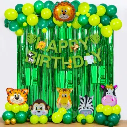 Solid Happy Birthday Decoration Kit Pcs- 59 Party Balloons, Birthday Combo Balloon-14