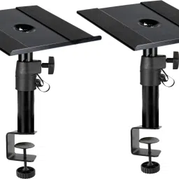 SP81 Desktop Clamp Studio Monitor Speaker Stand For 4" to 8" Speaker Height Adjustable Studio Monitor Desk Stand with Safety Pin - Set of 2-17