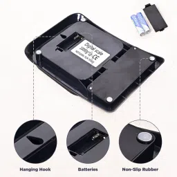 NIBBIN 10 Kg x 1 Gram Portable Multipurpose Weight Machine With Steel Platform Kitchen Weighing Scale image 4