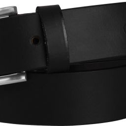 Men Formal Black Genuine Leather Belt-image-4