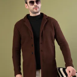 Polar Fleece Solid Coat For Men-image-37