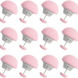 Quilt Fixing Clips, Duvet Cover Clips,Mushroom Round Fixing Clips with Buttons Cotton, Plastic Cloth Clips-image-57