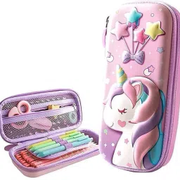 Unicorn 3D Art Plastic Pencil Box-image-89