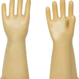 Jyot Natural Latex Rubber Electric Hand Gloves for 33 Kv Line Pack Of 1 Latex Safety Gloves-image-7