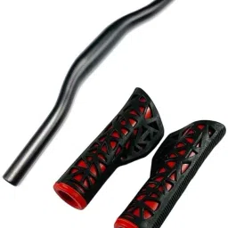 Cycle Handlebar Rod light Weight Bicycle Handlebar With Red Bicycle Handle Grip-5