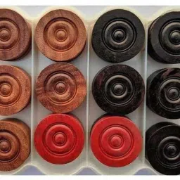 Hobs_Wooden Cones Pack 20 Whit Striker Carrom Pawns-picture-17