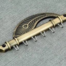 Lord Krishna's Flute & Peacock Quills Key Stand Key Holder Marble Key Holder-image-25