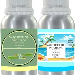 Veena Combo Lemongrass & Ocean Aroma Diffuser Oil, 100ml Long-Lasting Fragrance Room, Garden, Bedding Room, Office, Bar Fragrance Diffuser-20