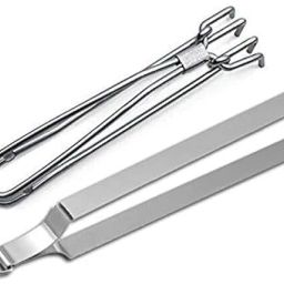 Chimta Stainless Steel Chapati Roti Chimta with Pakkad Utensil Holder 30 cm NA Tongs-image-41