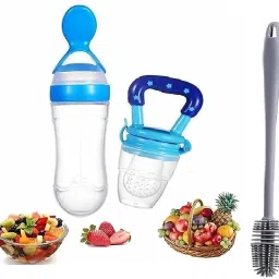Baby Pacifier Spoon Food Feeder Fruit Feeder Cleaning Brush For New Born baby Teether and Feeder-10