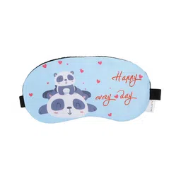 SKYLOFTS Blue Cute Happy Panda Sleeping Mask For Travel-picture-2