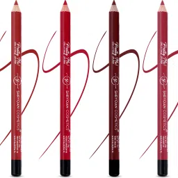 Pretty Me Bold Lipliner & Eye Liner Pencil| Set of 4| Waterproof & Smudge Proof-20