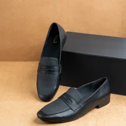 Formal Solid Pointed Moccasin Shoe Loafers For Women-image-60