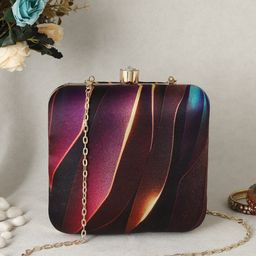 Swisni Printed Box Clutch-15