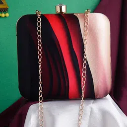 Swisni Water Resistant Printed Box Clutch-image-70