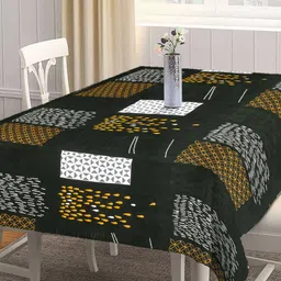 Arrabi Green & Yellow Printed 8-Seater Table Cover-19