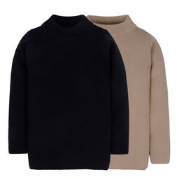RVK Pack of 2 Unisex Kids Beige & Black Solid Pullover-picture-48