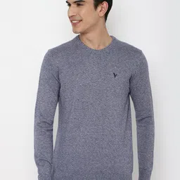 AMERICAN EAGLE OUTFITTERS Men Navy Blue Solid Pullover-image-74