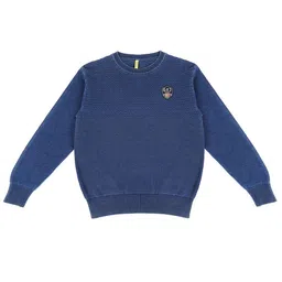Gini and Jony Boys Round Neck Woolen Pullover-25