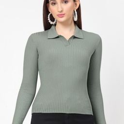 Kalt Women Ribbed Pullover-image-31