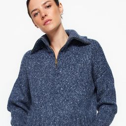 Trendyol Turtle Neck Ribbed Half Zipper Pullover-image-24
