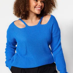 Trendyol Long Sleeves Ribbed Pullover-10