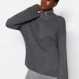 Trendyol Ribbed Acrylic Pullover-99