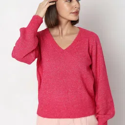 Vero Moda Ribbed V-Neck Pullover-picture-22