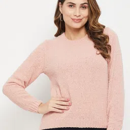 Madame Women Acrylic Ribbed Pullover-image-67