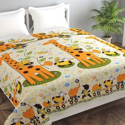 MORADO Yellow Printed Double Bed Duvet Cover-picture-28