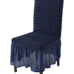 HOKIPO Bubble Frill Stretchable Chair Cover-image-19