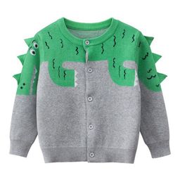 StyleCast Boys Green & Grey Colourblocked Cotton Cardigan Sweater-image-61