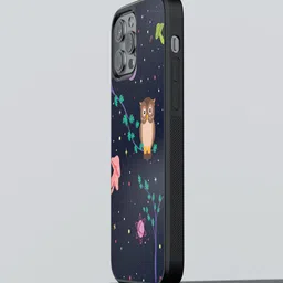 macmerise Space Owl Printed iPhone 12 Pro Max Phone Bumper Case-image-78