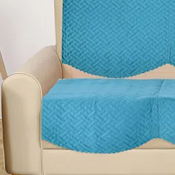 RRC Sea Green 8 Pieces 4 Seater Velvet Sofa Cover-image-62