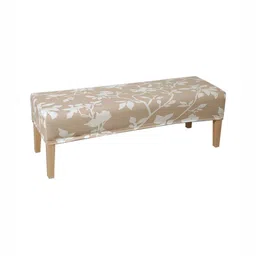 HOKIPO Cream & White Printed Stretchable Dining Bench Cover-picture-20