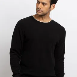 Status Quo Men Black Cotton Pullover-image-31