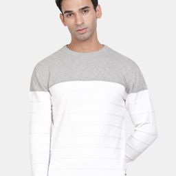 t-base Round Neck Colourblocked Cotton Pullover Sweater-picture-39