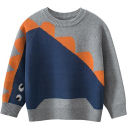 StyleCast Boys Grey & Blue Colourblocked Cotton Pullover Sweater-picture-48