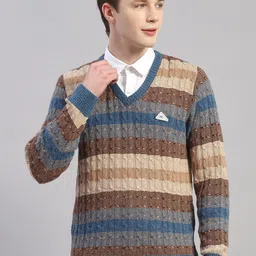Monte Carlo Striped Woollen Pullover-image-75