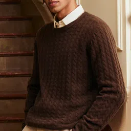 Andamen Men Knit Woollen Pullover-image-65
