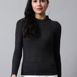 NoBarr Women Ribbed Acrylic Pullover-image-99