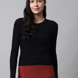 NoBarr Women Ribbed Pullover-image-100
