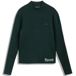Tommy Hilfiger Girls Striped High Neck Long Sleeves Pullover Sweater-image-93