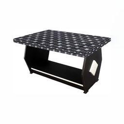 Stylista Grey & White Printed Waterproof Rectangular 2-Seater Table Cover-9